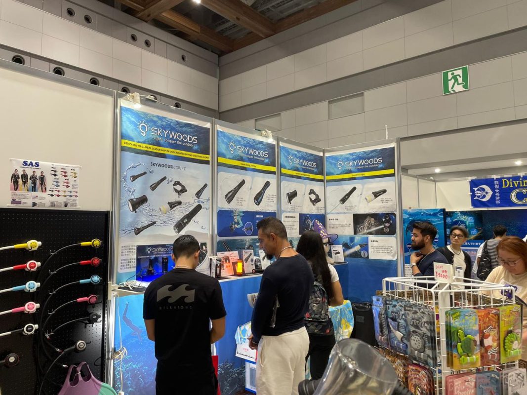 Underwater light “Skywoods” landed in Japan! World premiere video light at ASIA DIVE EXPO JAPAN 2024